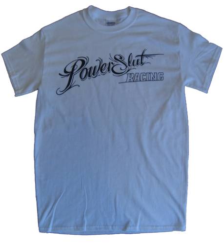 Power Slut Racing - Power Slut Racing Logo T-Shirt - White